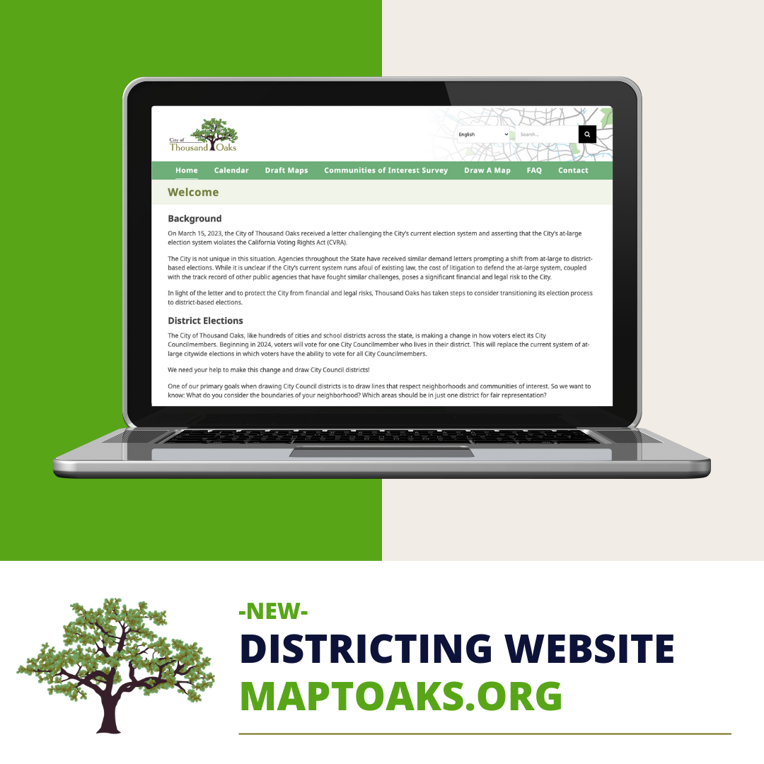 Thousand Oaks Districting Website
