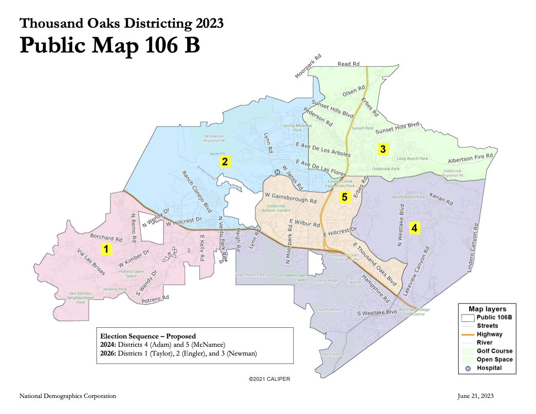 Selected Map | District Thousand Oaks